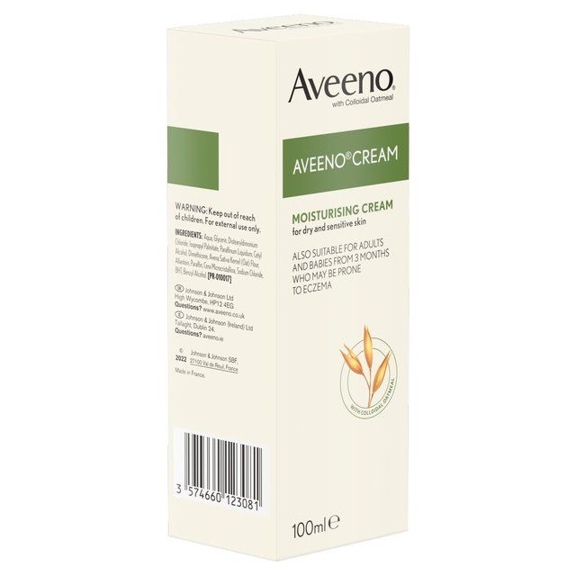 Aveeno Moisturising Cream with Natural Colloidal Oatmeal 100ml - McGrocer