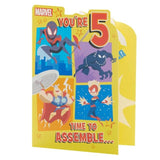 Avengers Assemble 5th Birthday Card - McGrocer