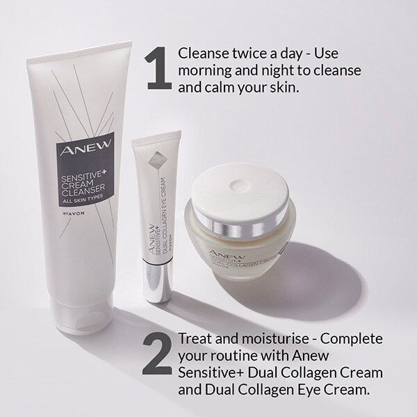Avon Anew Sensitive & Dual Collagen Cream - McGrocer