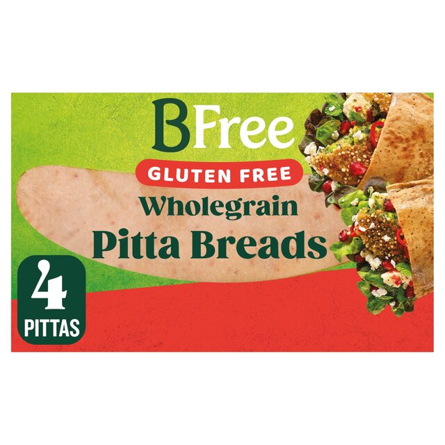 BFree Stone Baked Wholegrain Pitta Bread 4 x 55g - McGrocer