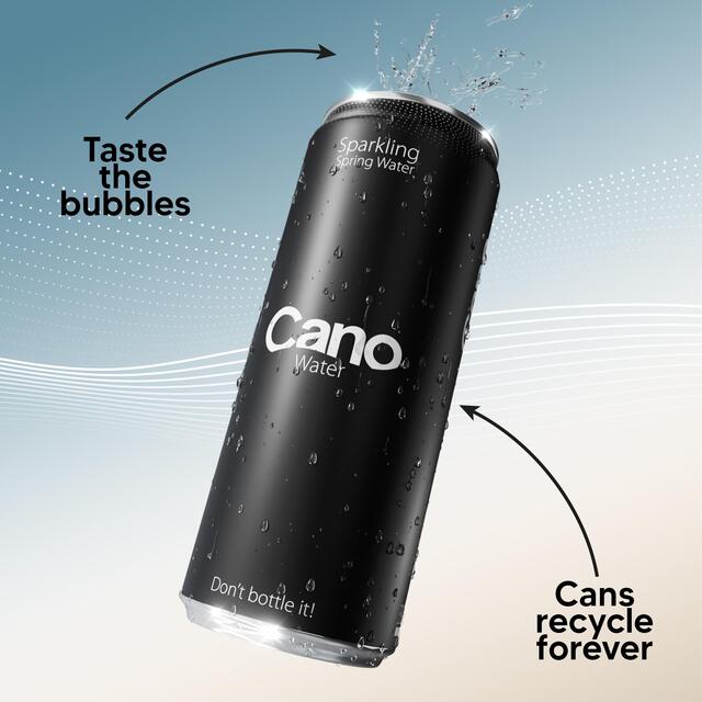Cano Water Sparkling Water Ring Pull 24 x 330ml - McGrocer