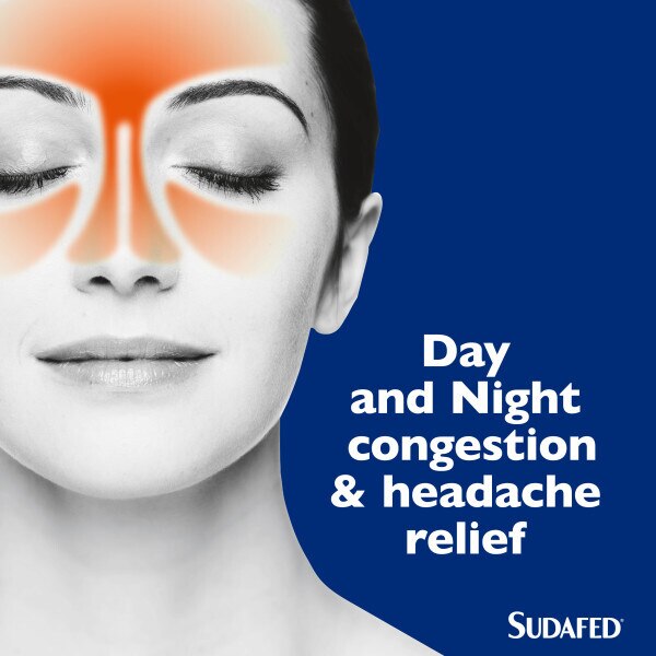 Sudafed Congestion/Headache Relief Day&Night GOODS Superdrug