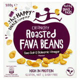 The Happy Snack Company Roasted Fava Beans Sea Salt & Balsamic Vinegar Flavour 4x25g GOODS Sainsburys