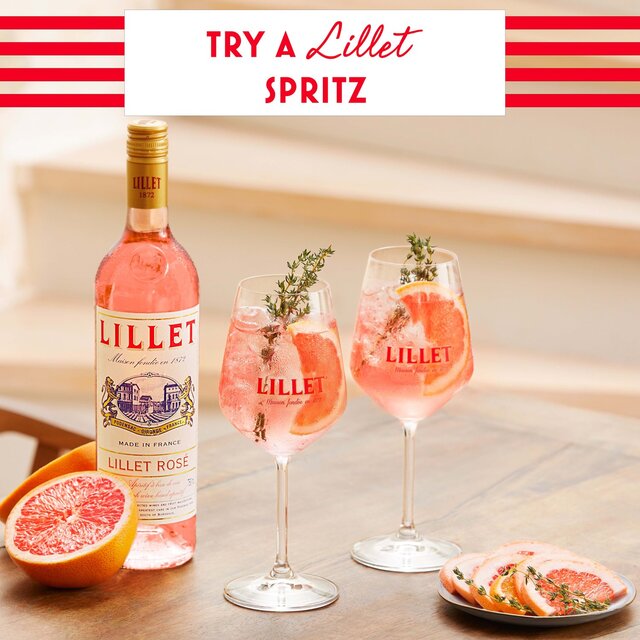 Lillet Rose Wine-Based Aperitif 75cl - McGrocer