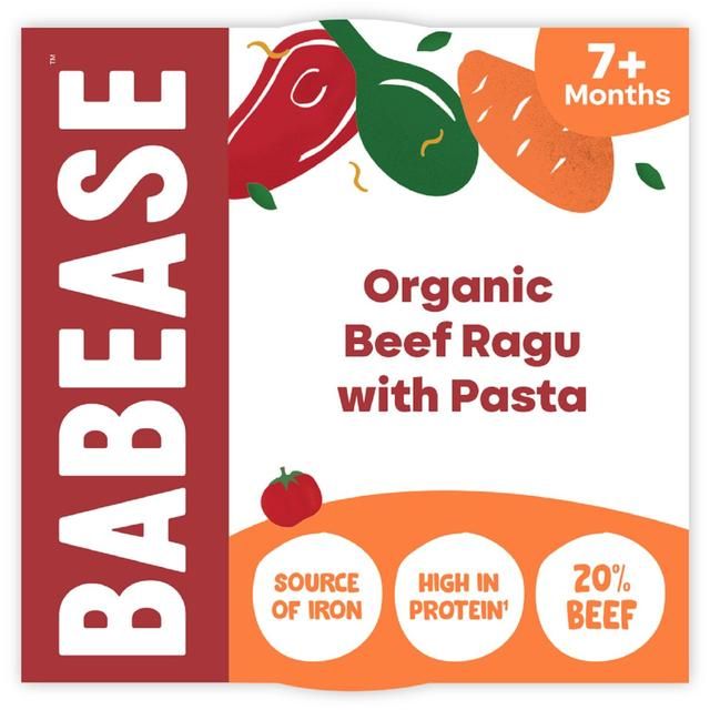Babease Organic Beef Ragu Baby Food Pot 7+months 130g - McGrocer
