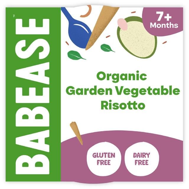 Babease Organic Garden Vegetable Risotto Baby Food Pot 7+months 130g - McGrocer