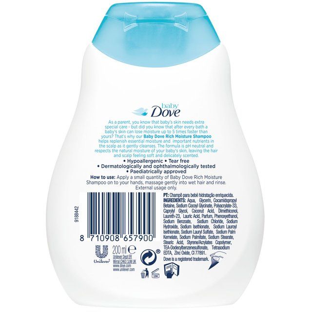 Baby Dove Shampoo Rich Moisture 200ml 200ml - McGrocer