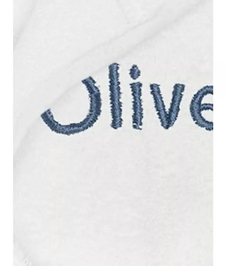 Babyblooms Personalised Baby Bathrobe Blue