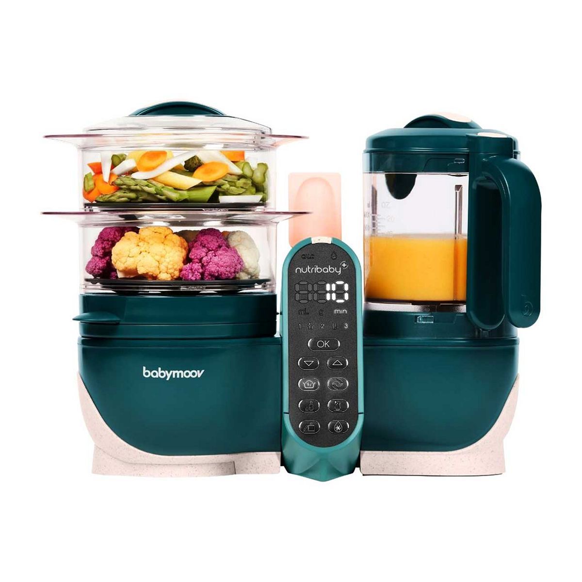 Babymoov Nutribaby Opal Green 6 in 1 Baby Food Maker - McGrocer