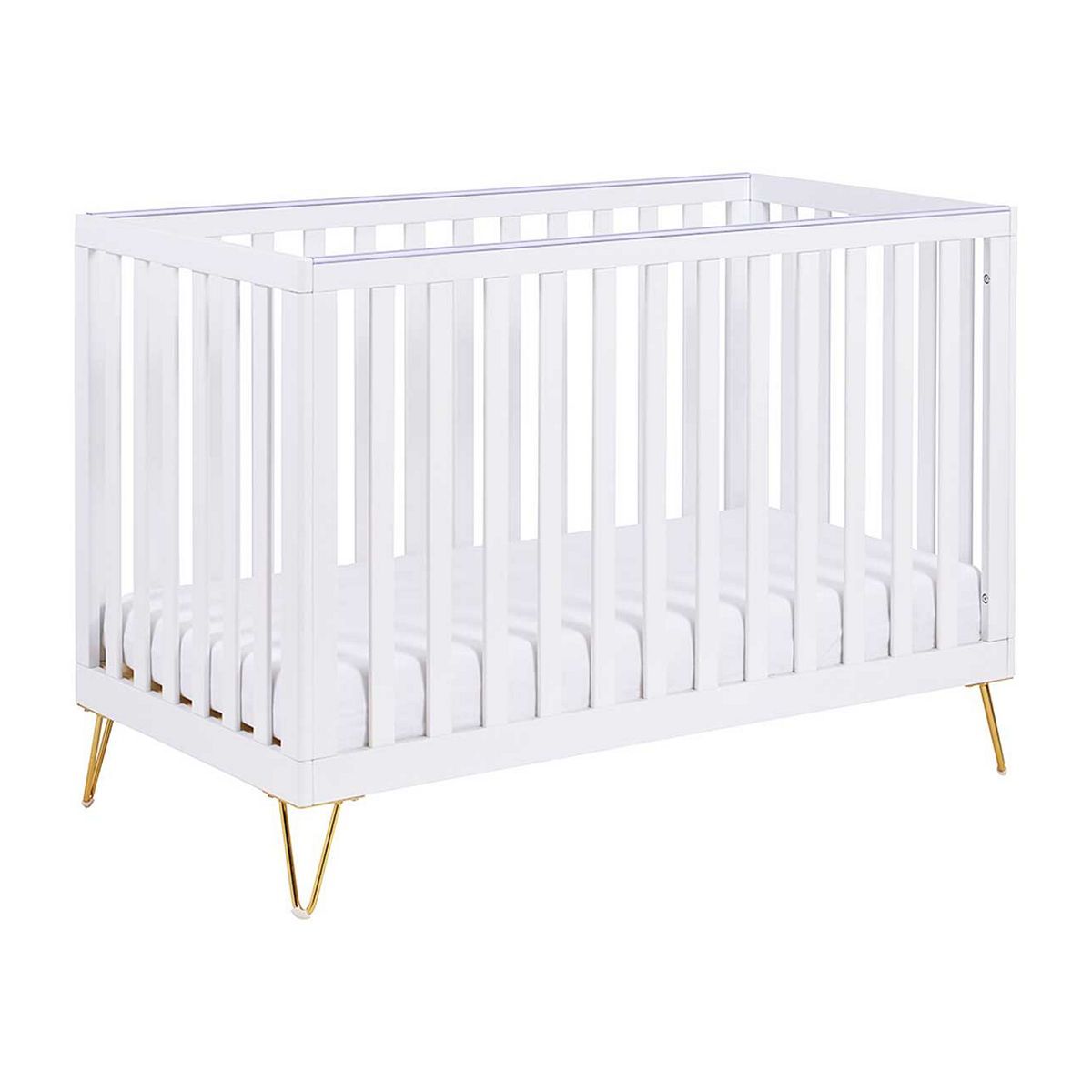 Babymore Kimi Cot Bed - White - McGrocer