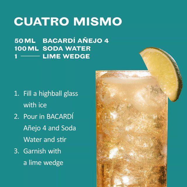 Bacardi Anjeo 4 Year Old Premium Aged Rum 70cl - McGrocer