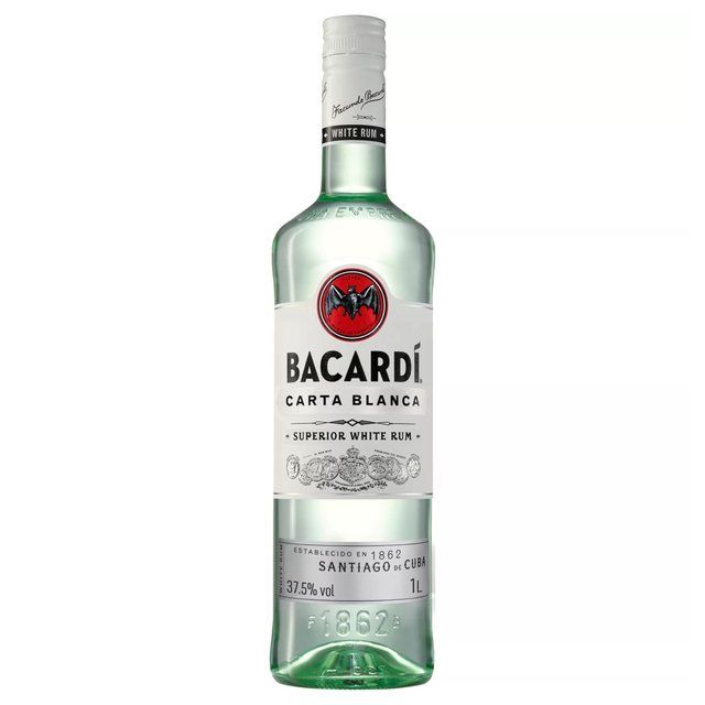 Bacardi Carta Blanca Superior White Rum 1L - McGrocer