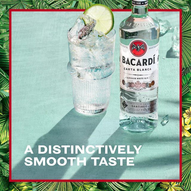 Bacardi Carta Blanca Superior White Rum 70cl - McGrocer