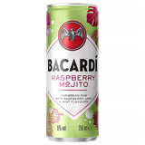 Bacardi Raspberry Mojito Premix Rum Cocktail 250ml - McGrocer
