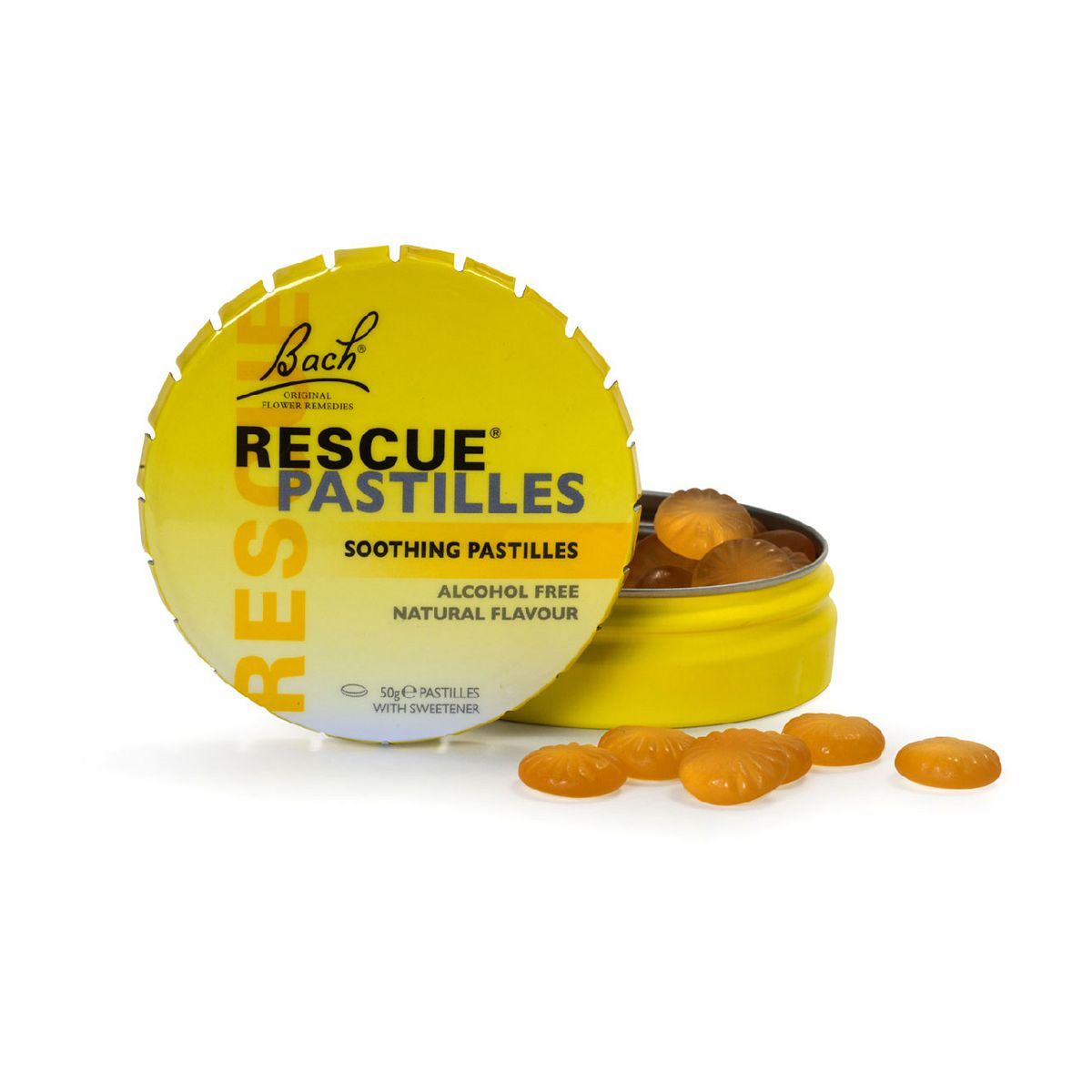 Bach Rescue Remedy Pastilles Orange & Elderflower 50g – Soothing Flower Essences - McGrocer