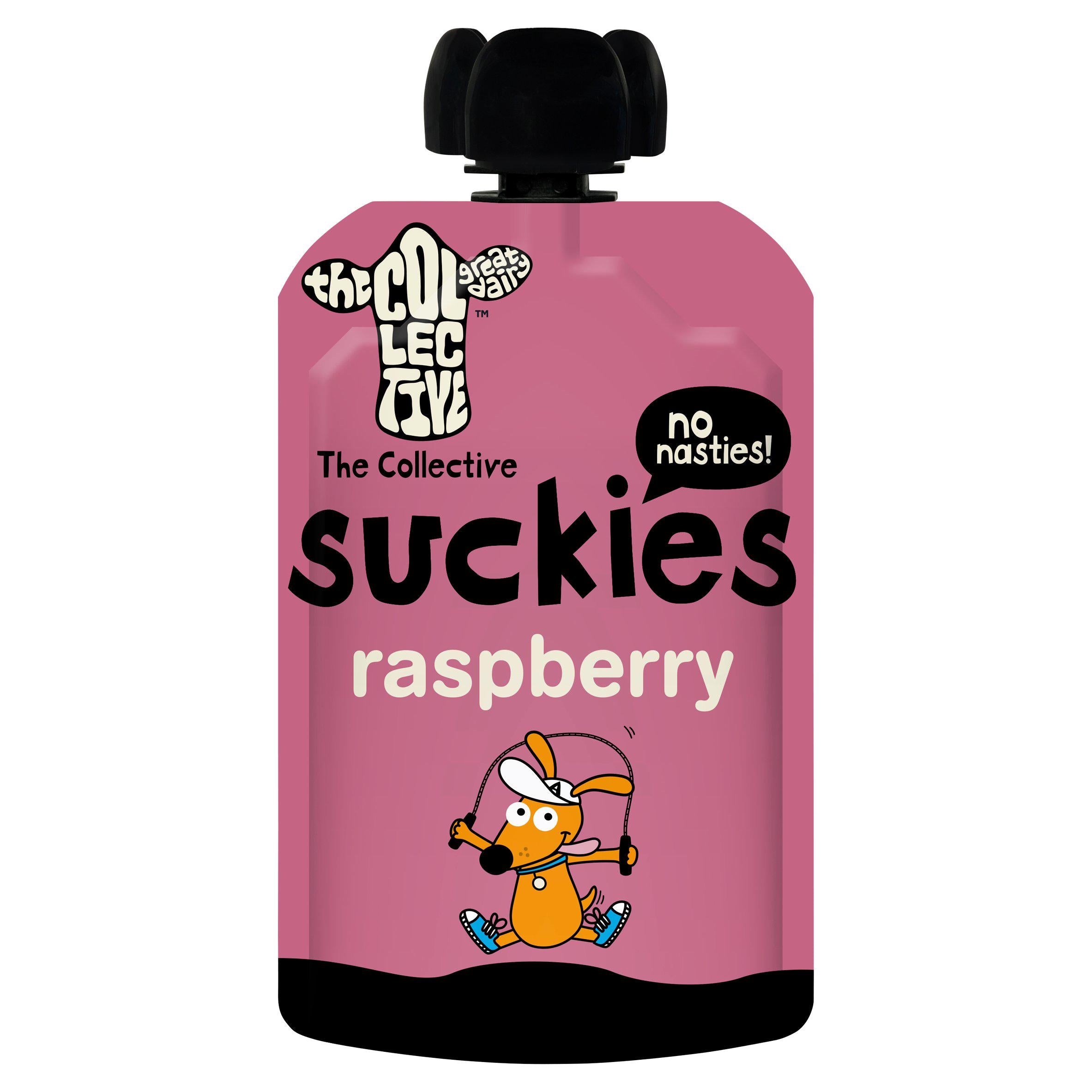 The Collective Suckies Raspberry Kids Yoghurt Pouch 90g snacks & rusks Sainsburys