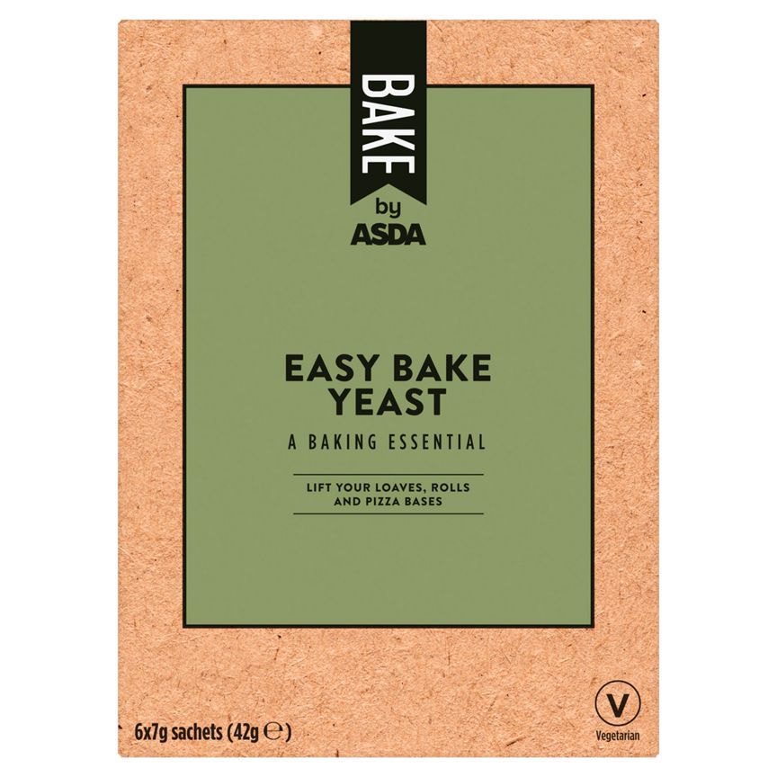 BAKE by ASDA Easy Bake Yeast 6 x 7g (42g) - McGrocer