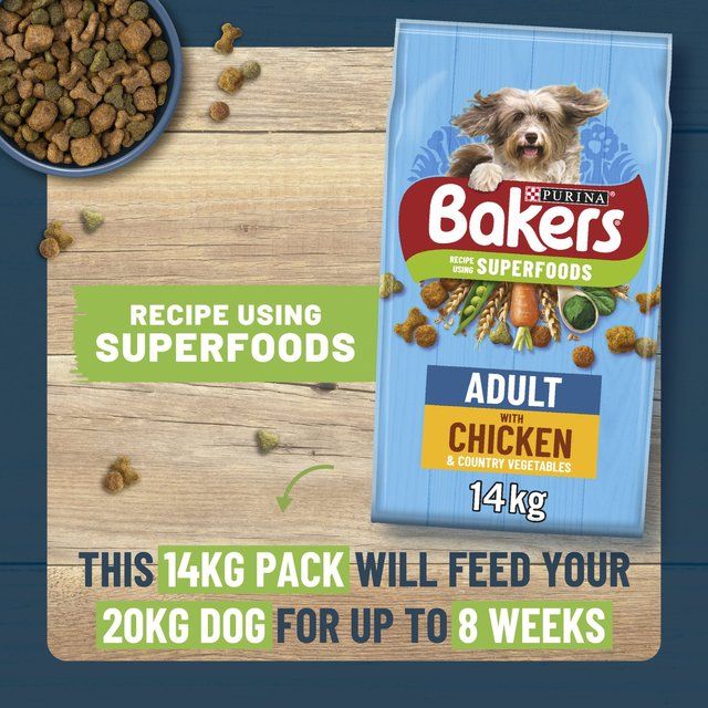 Bakers Chicken with Vegetables Dry Dog Food 3kg - McGrocer