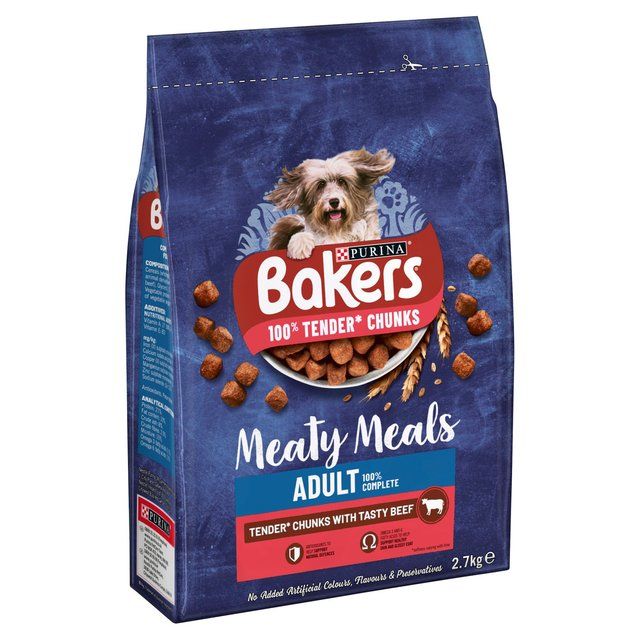 Bakers Meaty Meals Beef Dry Dog Food 2.7kg - McGrocer