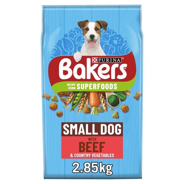 Bakers Small Dog Beef Dry Dog Food   2.85kg - McGrocer