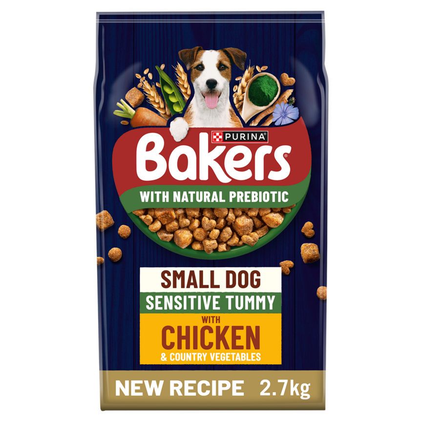 Bakers Small Dog Sensitive Tummy with Tasty Chicken & Country Vegetables 2.7kg - McGrocer