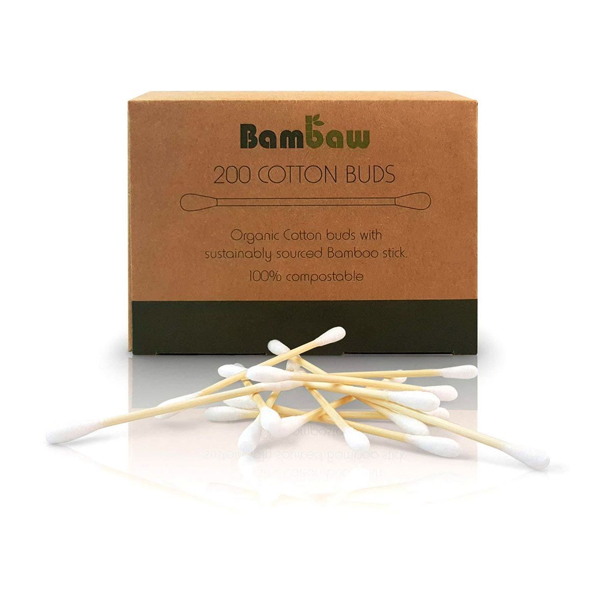Bambaw Bamboo Cotton Buds - Pack Of 200 - McGrocer