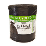 Banquet Recycled Tie Top Large Refuse Sacks, 90 Bags - McGrocer