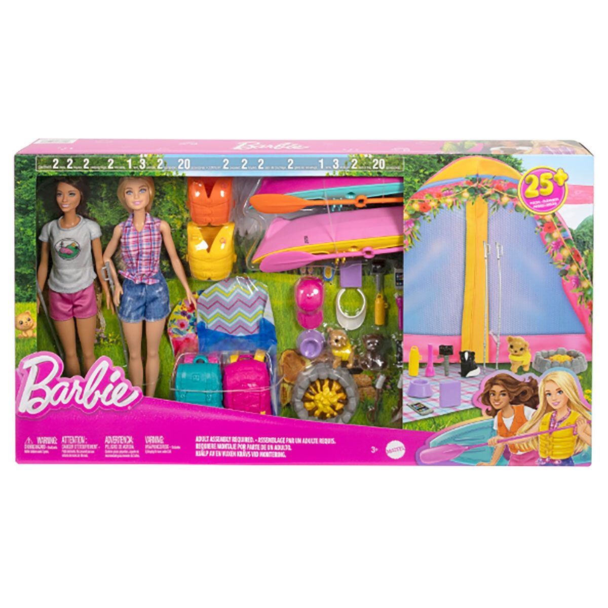 Barbie Outdoor Camping Adventure Playset (3+ Years) - McGrocer