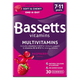 Bassetts Multivitamins Raspberry Flavour Soft & Chewies 7-11 Years - 30 - McGrocer