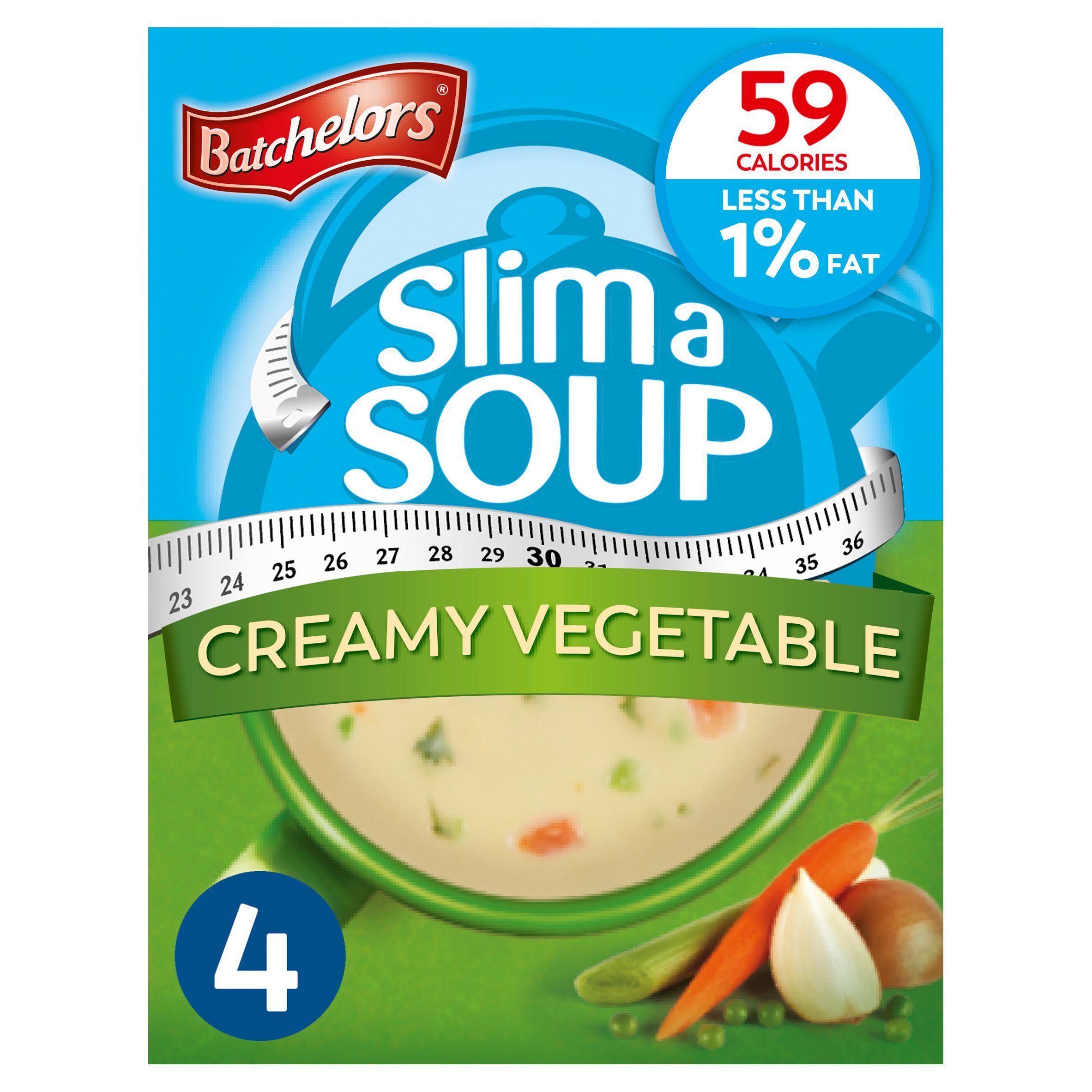 Batchelors Slim a Soup Creamy Vegetable Sachets x4 59g - McGrocer