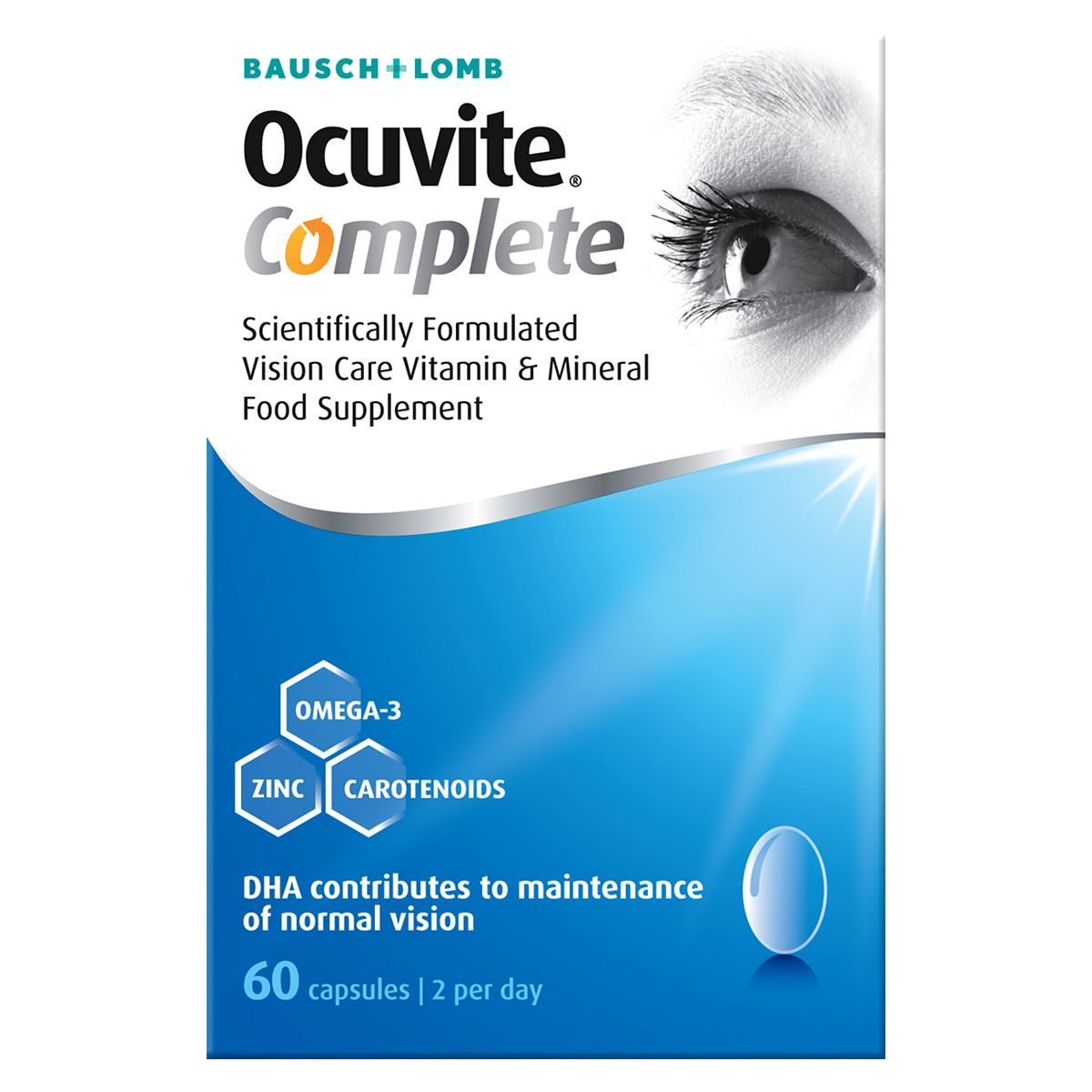 Bausch & Lomb Ocuvite Eye Complete 60 Soft Gels - McGrocer