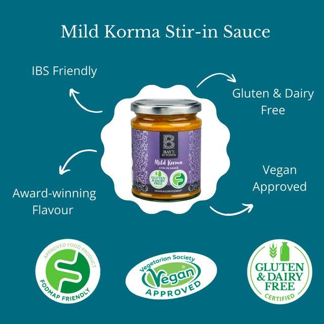 Bay's Kitchen Mild Korma Low Fodmap Stir-in Sauce 260g - McGrocer