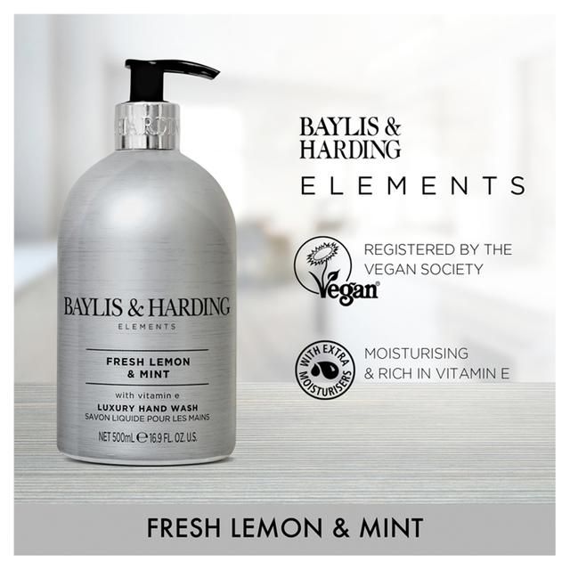 Baylis & Harding Elements Hand Wash - Lemon & Mint 500ml - McGrocer