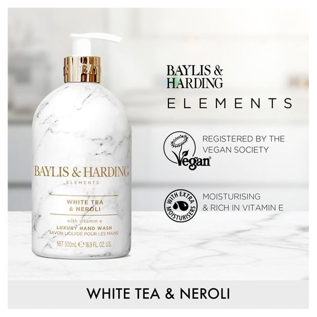 Baylis & Harding Elements Hand Wash - White Tea & Neroli 500ml - McGrocer