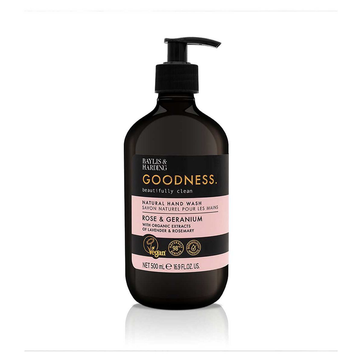 Baylis & Harding Goodness Rose & Geranium 500ml Hand Wash - McGrocer