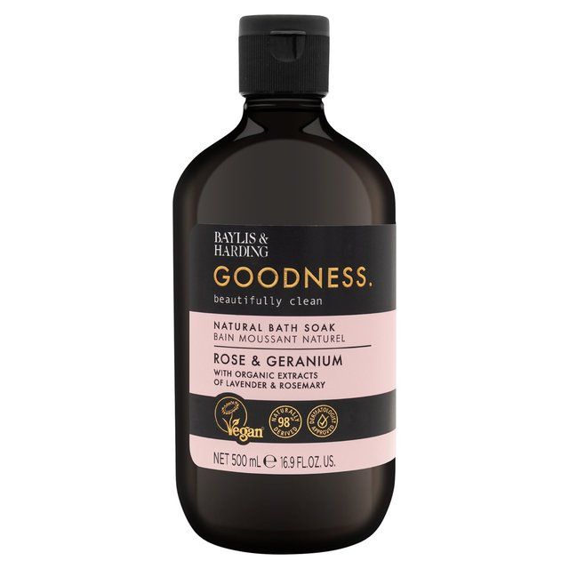 Baylis & Harding Goodness Rose & Geranium Bath Soak 500ml - McGrocer