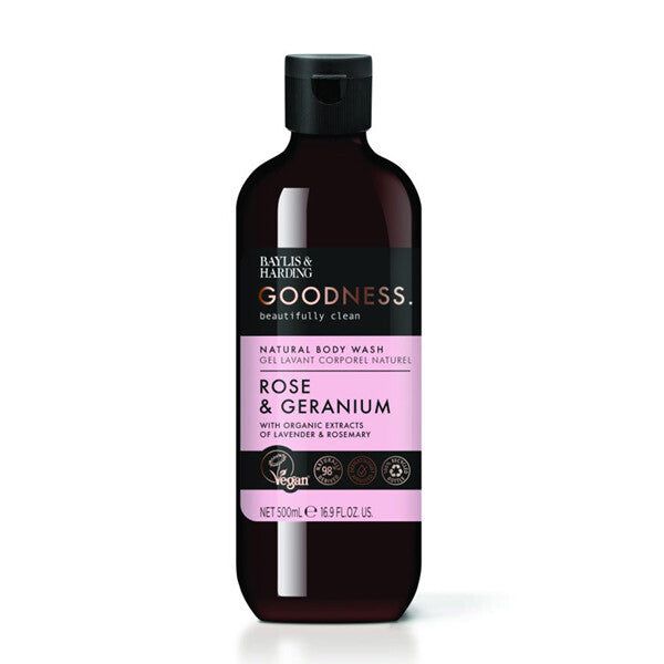 Baylis & Harding Goodness Rose & Geranium Body Wash - McGrocer