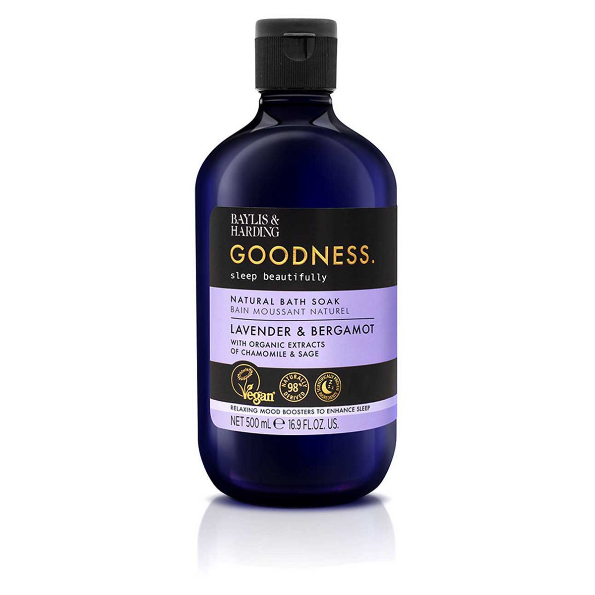 Baylis & Harding Goodness Sleep Lavender & Bergamot Sleep Bath Soak 500ml - McGrocer