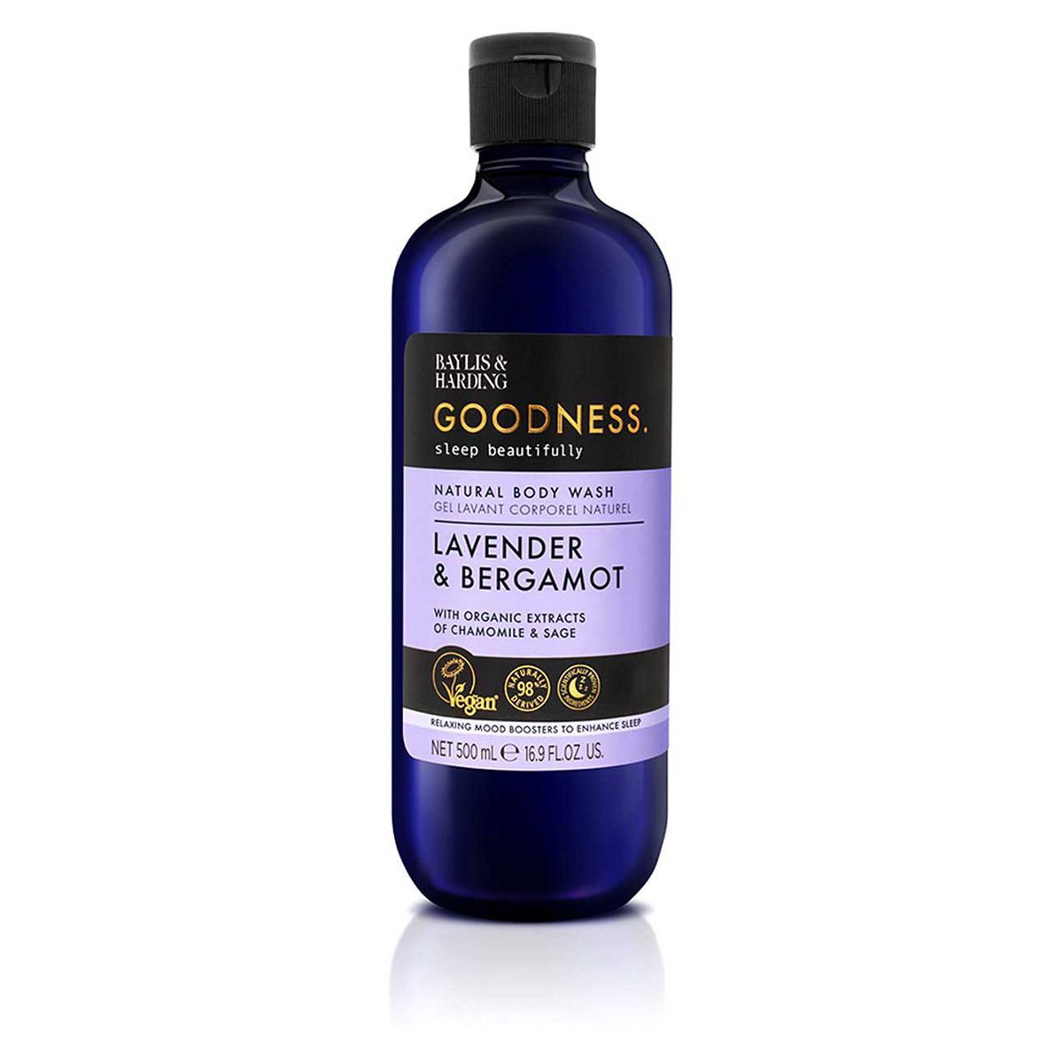 Baylis & Harding Goodness Sleep Lavender & Bergamot Sleep Body Wash 500ml - McGrocer