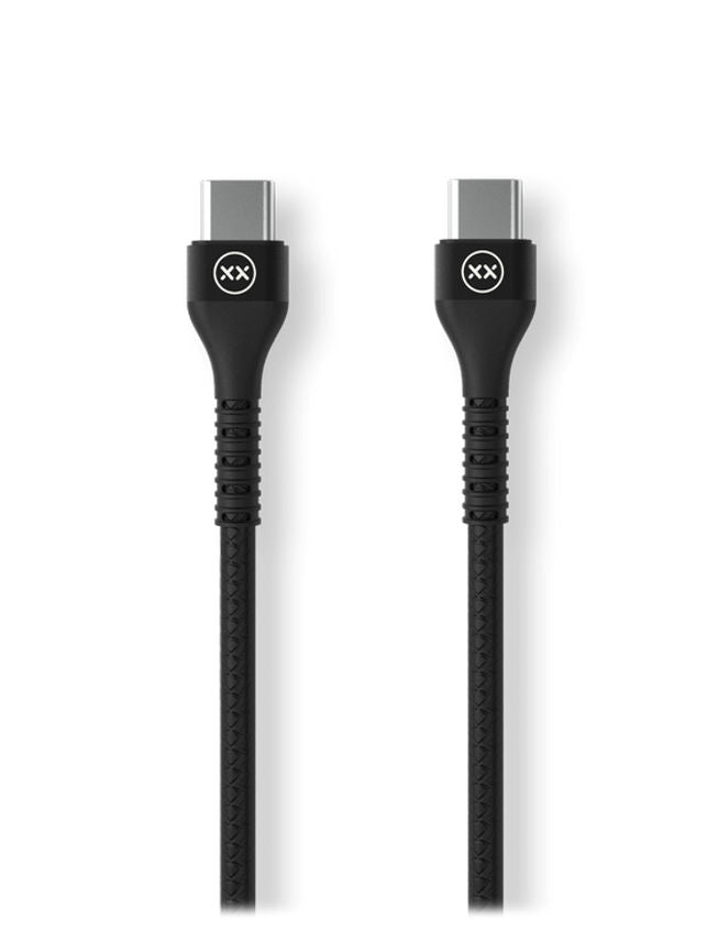 Mixx Ultra Durable Cable USB Type C to USB Type C Black – 1.2m - McGrocer