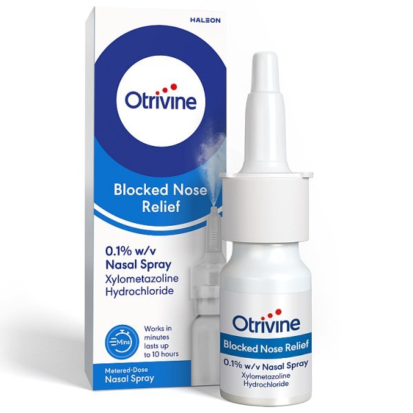 Otrivine Blocked Nose Relief Nasal Spray 0.1% 10ml - McGrocer