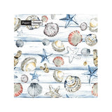 Beach Shells 33cm 3ply Napkins   20 per pack - McGrocer