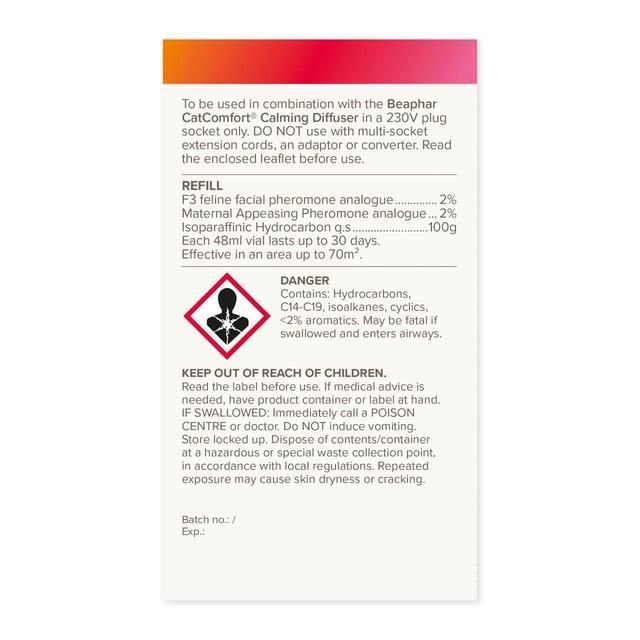 Beaphar CatComfort Excellence Calming Diffuser Refill for Cats - McGrocer