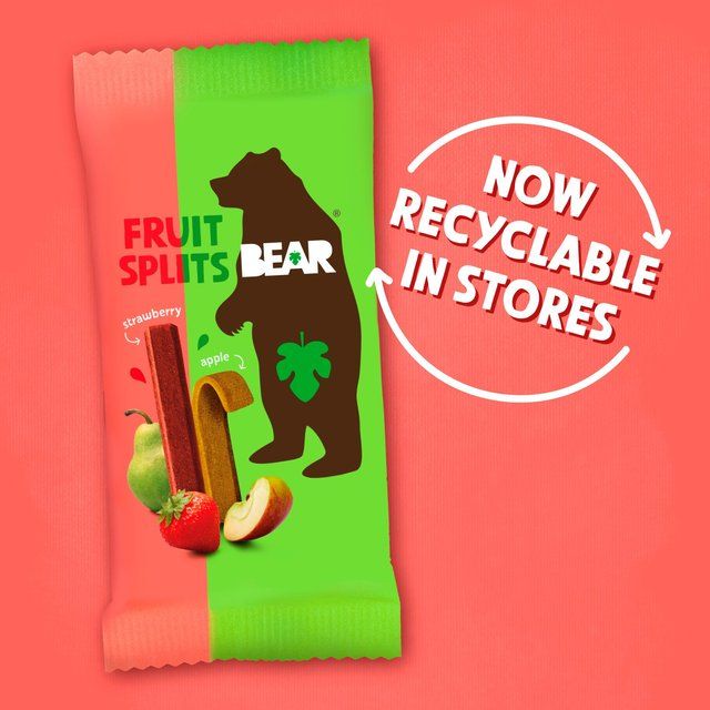 BEAR Fruit Splits Strawberry & Apple 5 x 20g - McGrocer