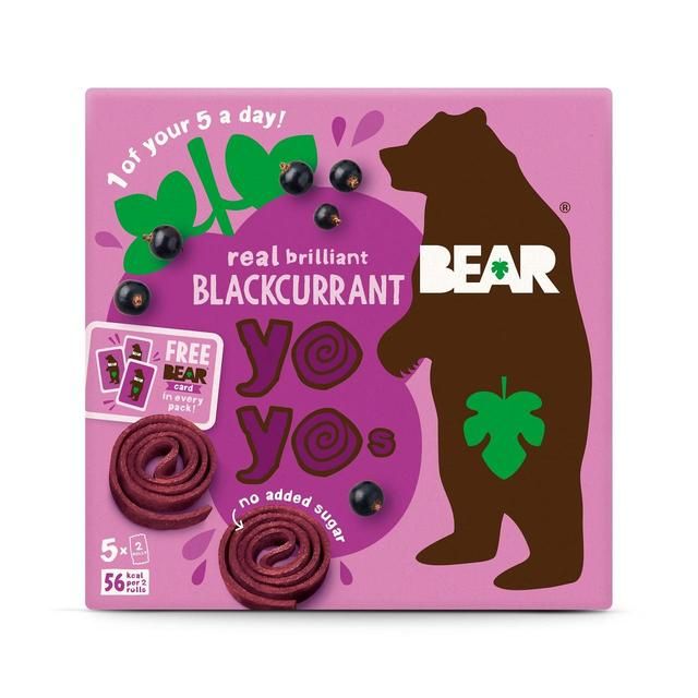 BEAR Fruit Yoyos Blackcurrant Multipack 5 x 20g - McGrocer