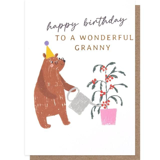 Bear Granny Birthday Card - McGrocer