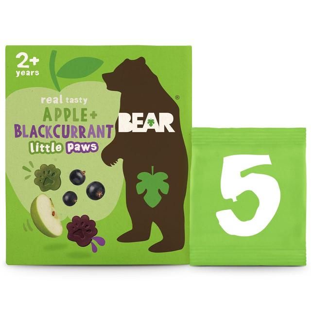 BEAR Paws Fruit Shapes Apple & Blackcurrant 2+ years Multipack 5 x 20g - McGrocer