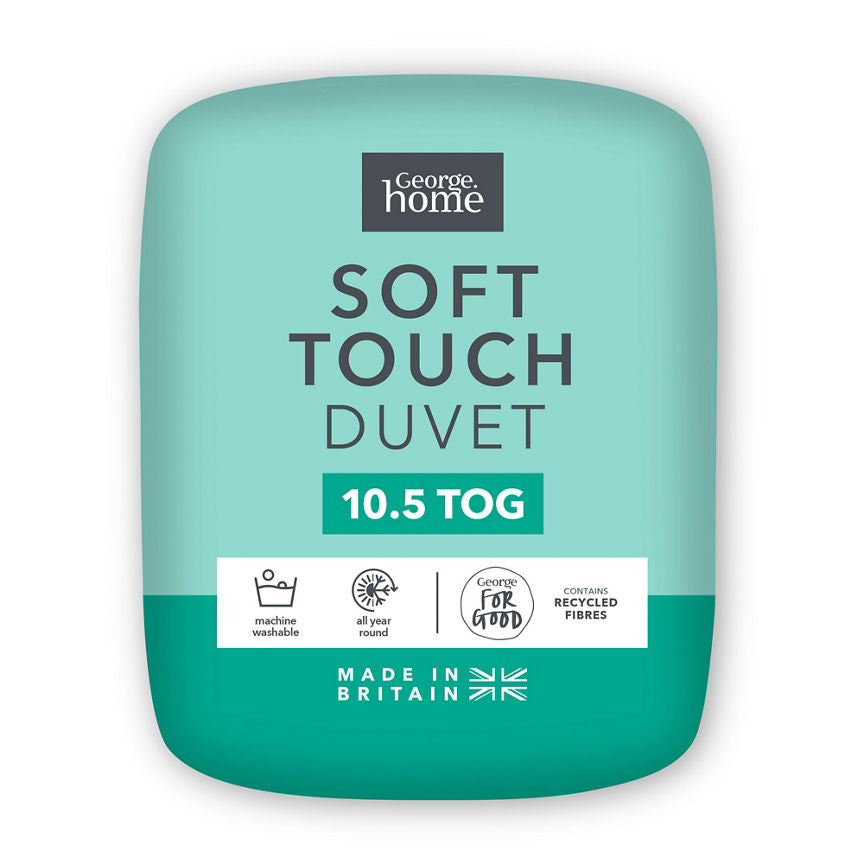 George Home 10.5 Tog Soft Touch Microfibre Single Duvet - McGrocer