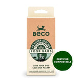 Beco Compostable Dog Poop Bags Unscented 60 per pack - McGrocer
