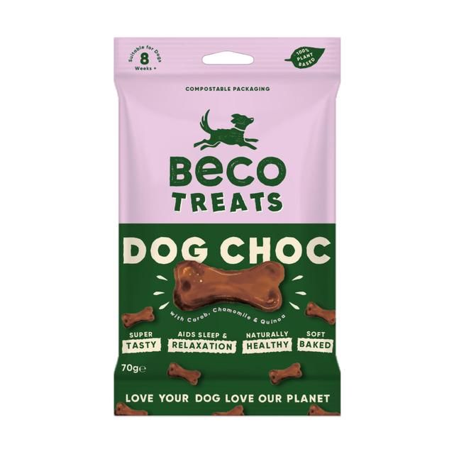 Beco Dog Treats Dog Choc with Carob Chamomile & Quinoa 70g - McGrocer